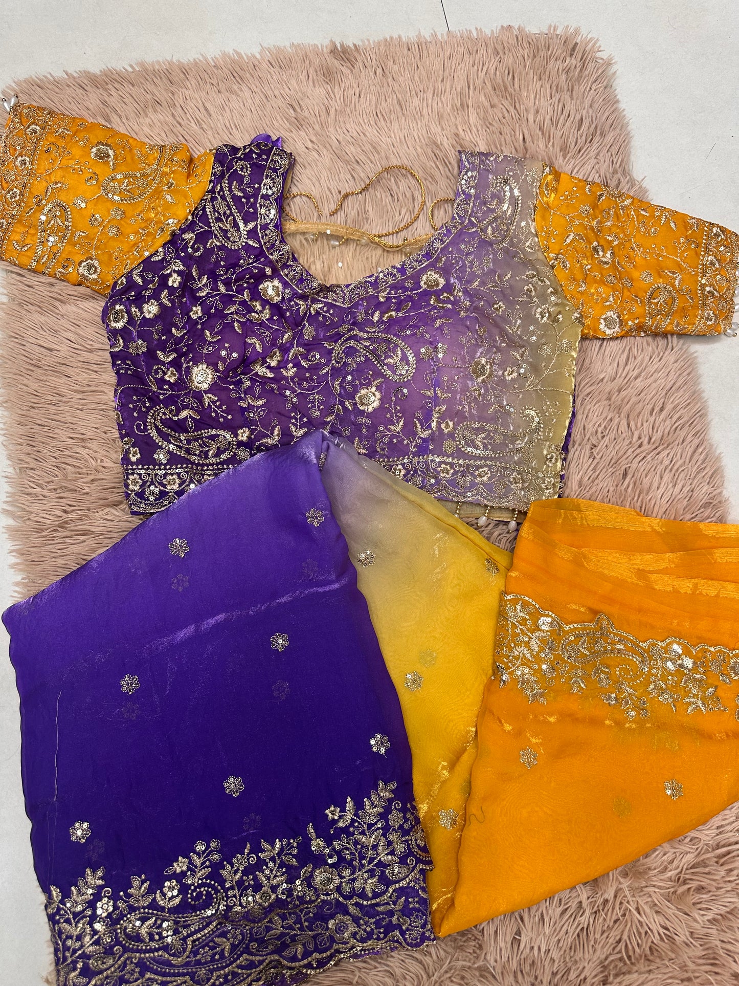 Shahi Shine Space Silk Saree – Festive Glam Edit ✨
