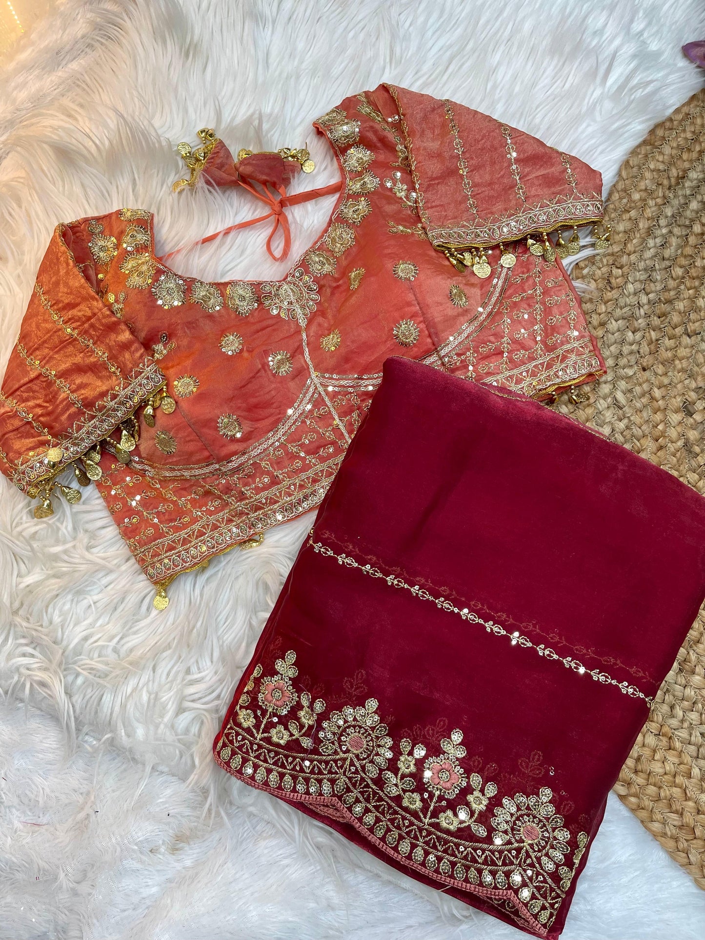 space silk embroidered saree