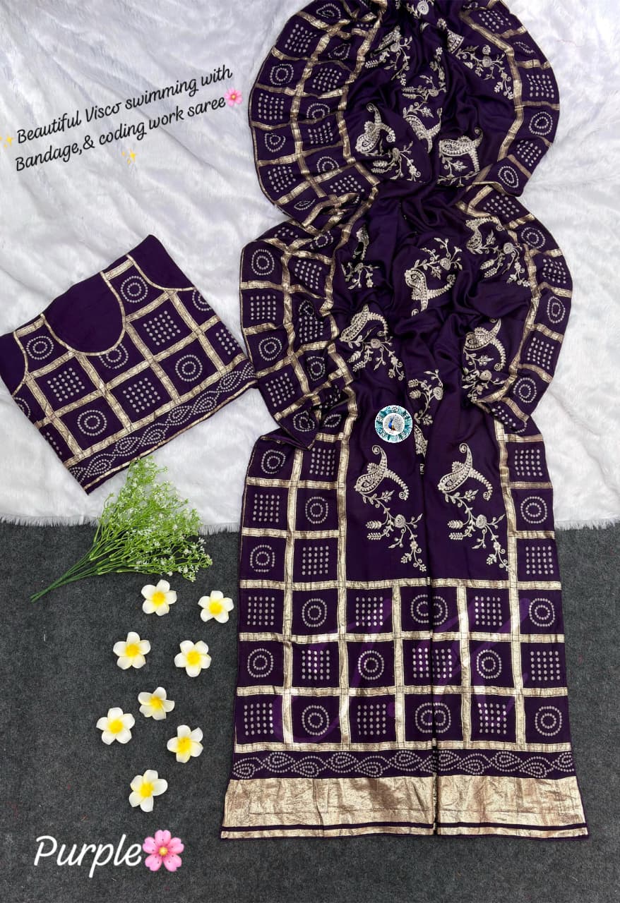 Golden Cherod Silk Designer Saree ✨