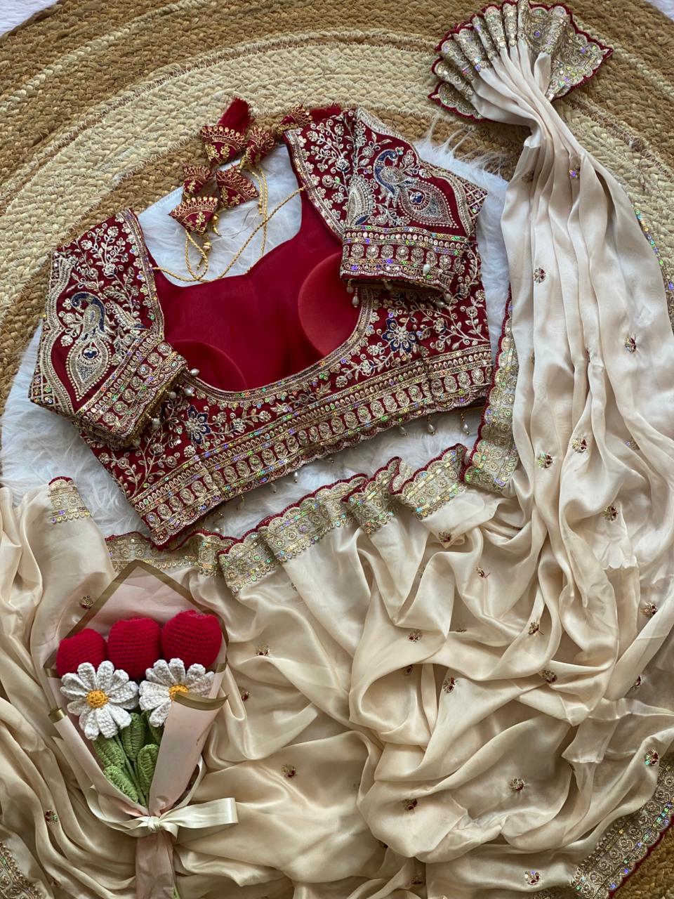 Embroidered Rangoli Silk Designer Saree ✨