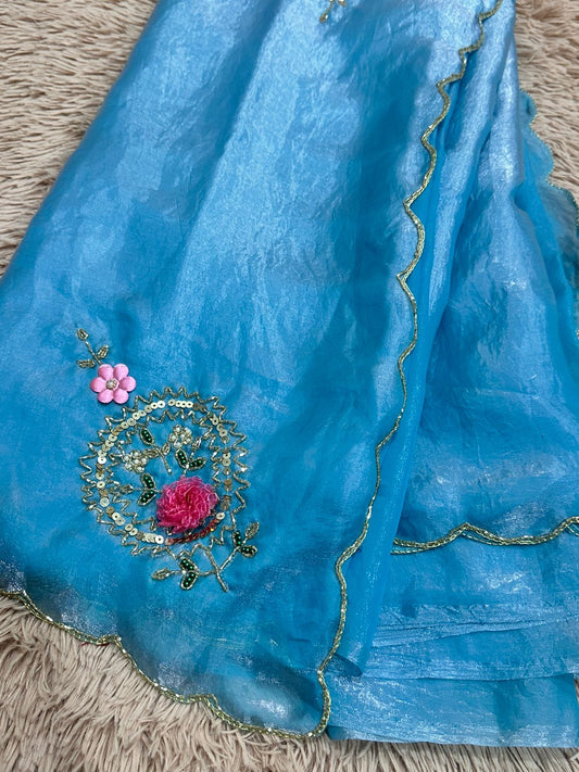 Handwork Butta Space Silk Saree ✨