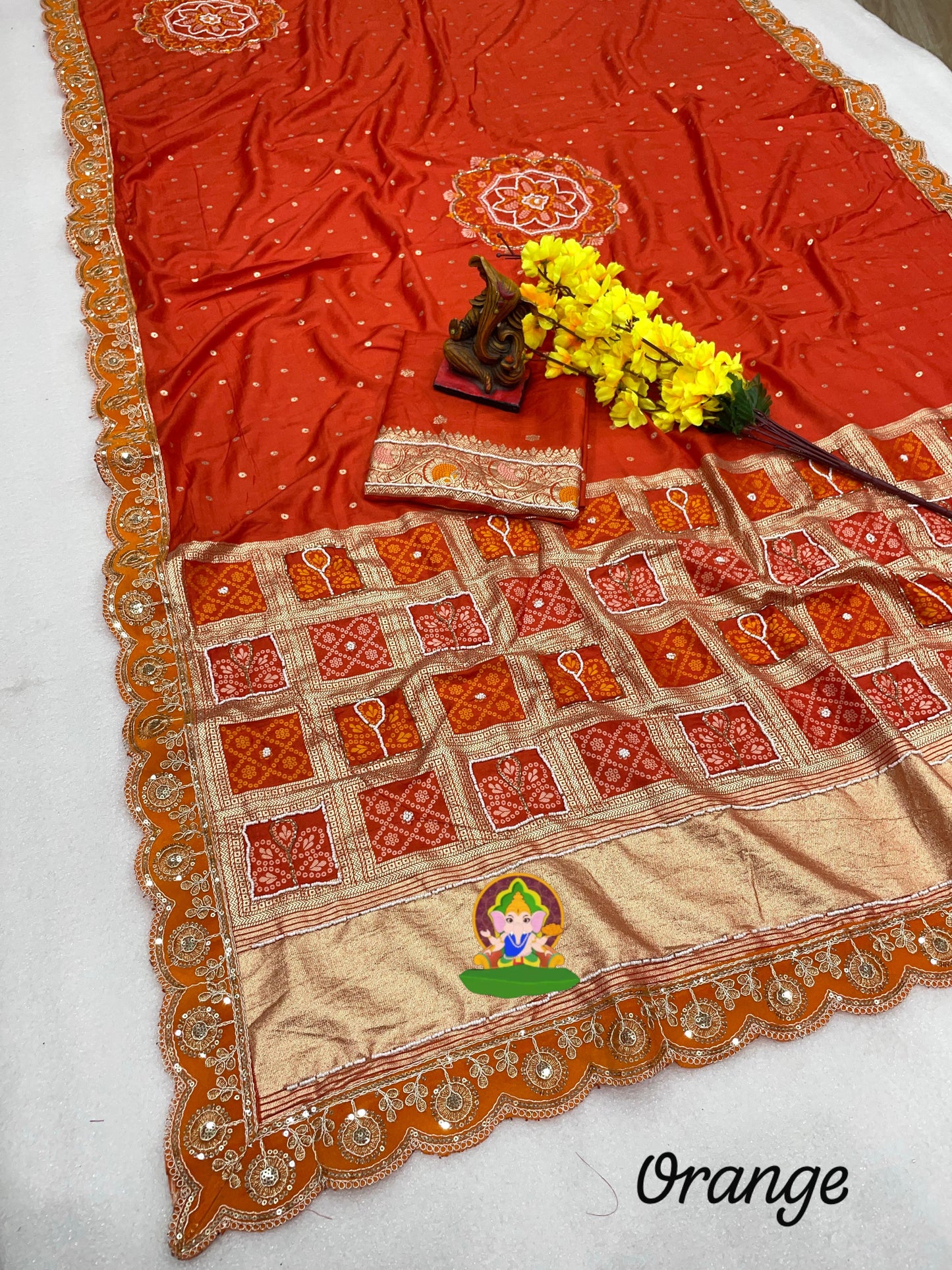 Dola Silk Handwork Designer Saree ✨